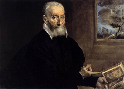 Giulio Clovio, enlumineur et peintre, par Le Greco (1571)