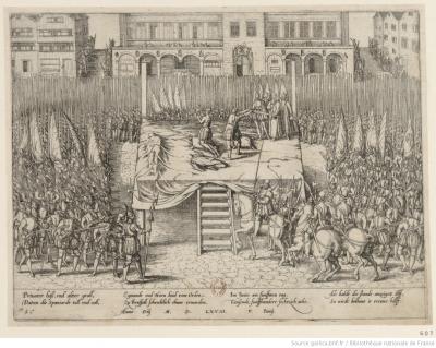 Exécution des comtes d'Egmont et de Hornes (Bruxelles, 1568)