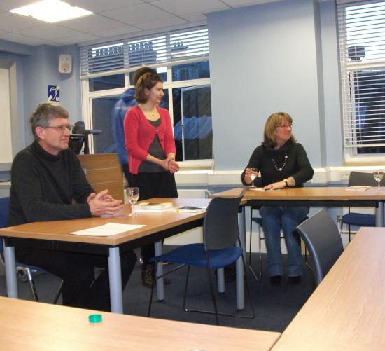28/02/2011, Université de St Andrews (Ecosse), avec Lorna Milne