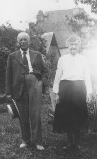 Le grand-père et la grand-mère, Saint-Chamant, Corrèze, 1943