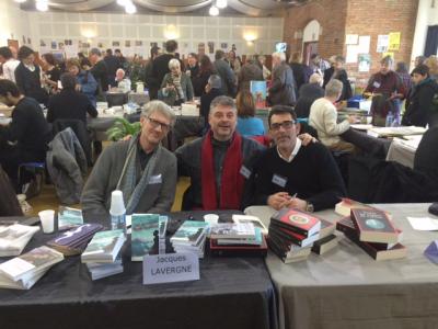 17/01/2016, Salon du livre d'hiver, Montgiscard (31), avec J. Lavergne et Victor del Arbol