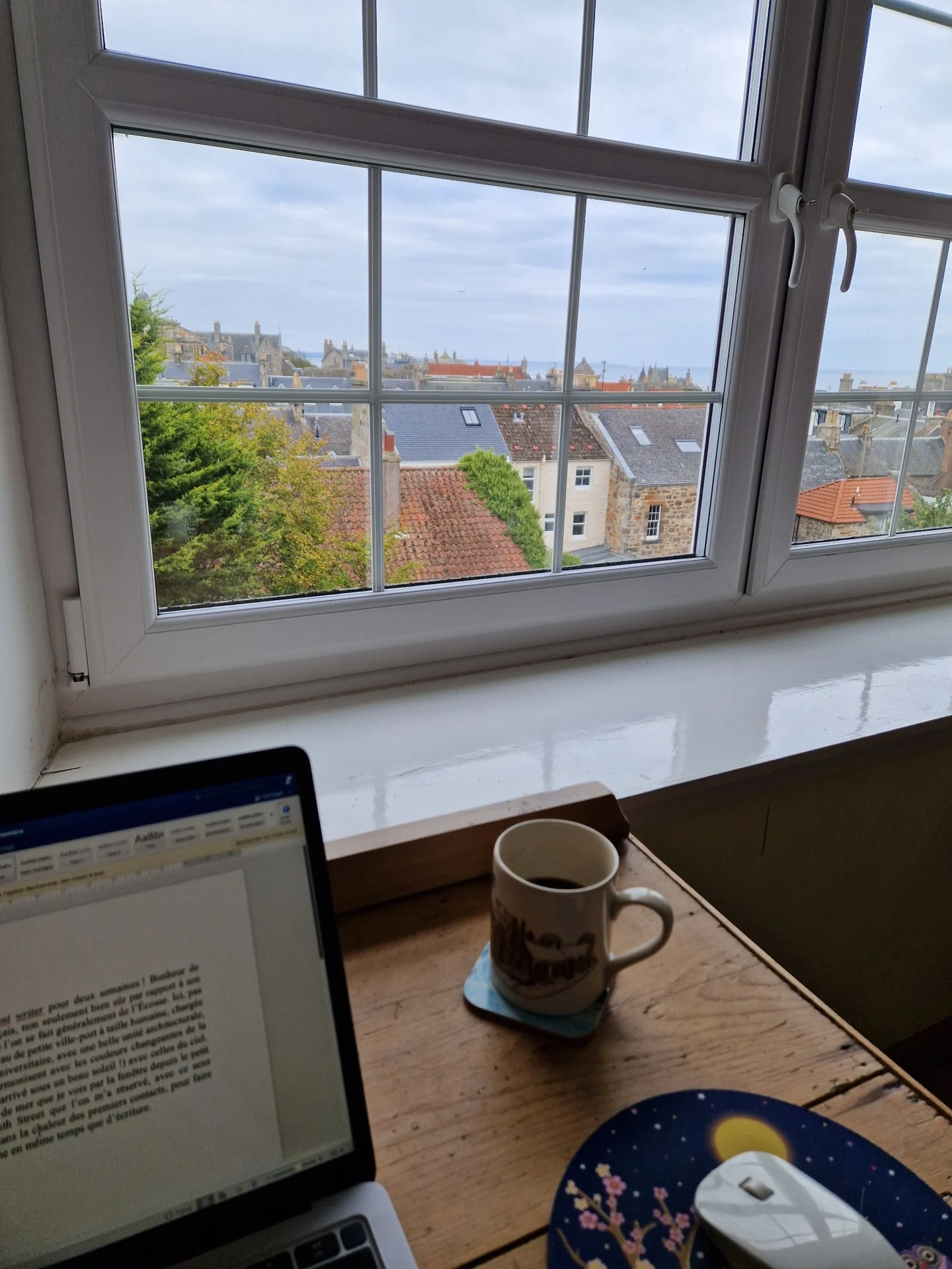 06-18/10/2025, Résidence d'écrivain à St Andrews (Écosse)